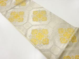 アンティーク　花蜀江紋織出し袋帯（材料）